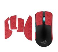 Cinta antideslizante para ratón compatible con ASUS ROG Harpe Ace Mouse Skins, resistente al sudor, agarre a prueba de sudor, cubierta protectora, media roja