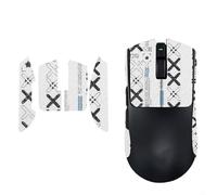 Cinta antideslizante para Razer Viper V4 Pro 2026 ratón Adhesivo antideslizante transpirable Skin de skate Hecho a mano (half-white)