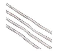 Cinta autoadhesiva con pedrería de cristal, Cinta de diamantes imitación blanca 10 yardas, autoadhesiva, termofusible, for manualidades, accesorios ropa(Self Adhesive)