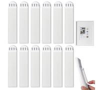 Cinta Autoadhesiva de Gancho y Bucle,Tiras de Gancho y Bucle con Adhesivo | 12 Piezas Soporte Montado en Pared para Cuadros Llaves Utensilios Cocina Dormitorio