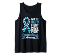 Cinta Azul de concientización sobre el cáncer de próstata de mi papá Camiseta sin Mangas