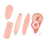 Cinta blanca - cinta de corrección de color macaron, cinta blanca seca rápida, cinta estética pequeña de 5 paquetes, cinta de corrección fácil de usar | Corrección suave para el hogar, el b