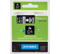 Dymo 45811 (S0720910) cinta poliéster blanco sobre negro 19mm