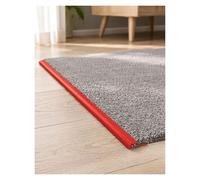 Cinta Borde de Alfombra Autoadhesiva, Faja de Terminación para Alfombras y Baldosas, Tira de Transición Flexible, Varias Longitudes(Red,700 cm/23.0 ft)