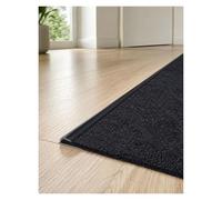 Cinta Borde de Alfombra Autoadhesiva, Faja de Terminación para Alfombras y Baldosas, Tira de Transición Flexible, Varias Longitudes(Black,700 cm/23.0 ft)