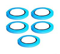 Cinta brillante de 5 rollos para seguridad en escaleras y patio, proporciona visibilidad nocturna en múltiples superficies con material de polietileno (1 cm de diámetro)