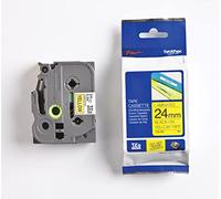 CINTA BROTHER TZE-651 AMARILLO/NEGRO 24MM LONGITUD DE 8MTS 25 Unidades