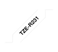 Cinta Matricial Original Brother TZE-R231 Negro/Blanco