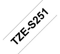 Brother TZe-S251 cinta súper adhesiva 24mm texto negro sobre blanco (8M)