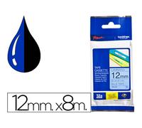 Cinta Brother Tze531 Azul-Negro 12Mm Longitud 8 Mt