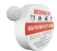 Cinta Butilo, CTRICALVER 5cm(W) x 5M (L) x 1mm(T) Cinta Superimpermeable, cinta impermeable autoadhesiva, cinta adhesiva papel aluminio de butilo, para goteras o grietas