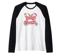 Cinta colorida del tercer grado del año escolar Camiseta Manga Raglan