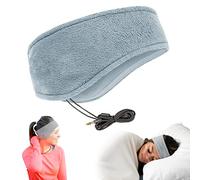 Cinta Con Auriculares Para Dormir Nueva Serie Contour CozyPhones - Con Cascos Ultra Finos Ideal En La Cama Para Viajar Meditar Insomnio - De Felpa Color Gris