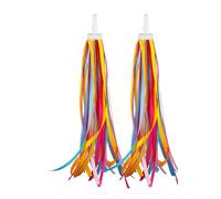 Cinta con borlas de bicicleta de colores, serpentinas de manillar de moda, adornos divertidos de bicicletas para niños