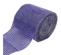 Cinta con Brillantes Rollo de cinta for envolver diamantes imitación, malla cristal, 24 filas, adorno for boda, fiesta, pastel, florero, despedida soltera(Color 6)