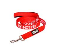 Cinta con Mensaje Do Not Pet, Color Rojo, Tres tamaños Distintos 60 cm / 120 cm / 180 cm, Acolchada, para Perro, Ideal para Evitar Accidentes Porque avisa a los demás de la Presencia de tu Perro