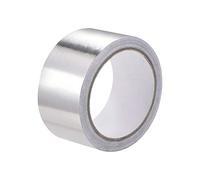 Cinta conductora, cinta de aluminio 40 mm for altas temperaturas, for sistemas climatización (HVAC), sellado y reparación conductos aire frío caliente. Adhesivo una cara. 20 m / 65 pies(50mm x 20m)