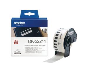 Cinta continua DK-22211 29mm x 15,24m blanca impresión térmica directa compatible con QL
