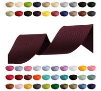 Cinta correa 2m 5m 10m 50m, 50 colores, ancho 10mm 15mm 20mm 25mm 30mm 40mm 50mm, correa para bolsa de polipropileno, ideal para proyectos de bricolaje, manualidades (174) Ciruela, 20mm x 2m