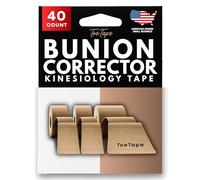 Cinta correctora de juanetes y alivio del dolor, 40 unidades, cinta de kinesiología precortada para juanetes, esguinces de dedo gordo del pie, alivio del dolor y apoyo, hipoalergénica y resistente al