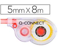 Cinta Correctora Q-Connect Blanca 5 mm X 8 Mts en Blister