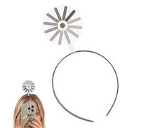 Cinta creativa - Icono de cerebro de rotación de novedad, accesorio portátil diario | Pieza de mordaza visual giratoria, ideal para trajes de traje de eventos de clase Fe