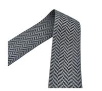 Cinta de 40 mm ancho for costura y manualidades, ideal for bolsos, prendas proyectos DIY. Borda multicolor. 1 metro(Black Grey)
