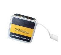 Cinta de acero retráctil en miniatura moldeada de 2 m con reglas de acero claramente marcadas, perfecta para ingenieros y bricolaje, cinta métrica de tamaño de bolsillo