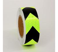 Cinta de advertencia de peligro, Cinta reflectante de seguridad en multicolor, 2 pulgadas x 82 pies(Green/black)