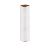 Cinta de advertencia peligro impermeable color blanco diamante, cinta seguridad autoadhesiva, pegatinas reflectantes for exteriores for remolques, camiones, automóviles, 300x5cm(300x40cm)