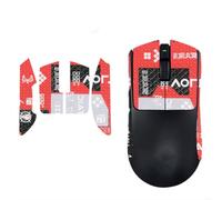 Cinta de agarre antideslizante de alta calidad para ratón inalámbrico Razer Viper V4 Pro 2026, antisudor, hechas a mano, fácil de aplicar, accesorio de mouse para juegos (mitad rojo)
