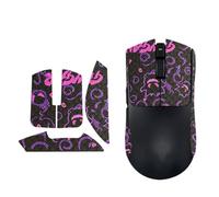 Cinta de agarre antideslizante de alta calidad para ratón inalámbrico Razer Viper V4 Pro 2026, antisudor, hechas a mano, fácil de aplicar, accesorio de mouse para juegos (gengar medio negro y morado)