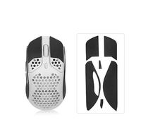 Cinta de agarre antideslizante para mouse compatible con HyperX Pulsefire Haste Wireless Gaming Mouseskins, resistente al sudor, agarre a prueba de sudor, cubierta protectora, color negro mejorado