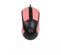 Cinta de agarre antideslizante para mouse compatible con Logitech G403 G603 G703 Gaming Mouse Skins, resistente al sudor, agarre a prueba de sudor, cubierta protectora, color rosa medio
