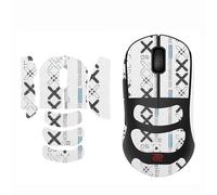 Cinta de agarre antideslizante para ratón, calcomanías de agarre para mouse Zowie U2, color blanco completo