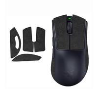 Cinta de agarre antideslizante para ratón, calcomanías de agarre para ratón Razer DeathAdder V4 Pro, copo de nieve negro medio