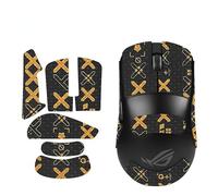 Cinta de agarre antideslizante para ratón compatible con ASUS ROG Harpe Ace Mini Mouse Skins, resistente al sudor, agarre a prueba de sudor, cubierta protectora, negro dorado completo