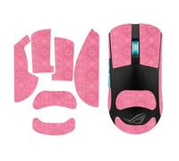 Cinta de agarre antideslizante para ratón compatible con ASUS ROG Harpe Ace Mouse Skins, resistente al sudor, agarre a prueba de sudor, cubierta protectora, rosa completo
