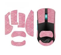 Cinta de agarre antideslizante para ratón compatible con ASUS ROG Harpe Ace Mouse Skins, resistente al sudor, agarre a prueba de sudor, cubierta protectora, color rosa completo