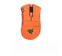 Cinta de agarre antideslizante para ratón, compatible con pieles de ratón Razer DeathAdder V2X, resistente al sudor, agarre a prueba de sudor, cubierta protectora, naranja completo