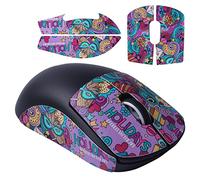 Cinta de agarre antideslizante para ratón G Pro X Superlight, 4 piezas que no se decoloran, resistente al sudor, fácil de usar, diseño autoadhesivo, precortado, morado claro Carnaval