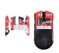 Cinta de agarre antideslizante para ratón Razer Viper V4 Pro 2026, adhesivo de agarre absorbente de sudor, piel de patinaje, hecha a mano (medio rojo)