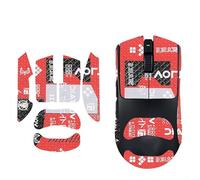 Cinta de agarre antideslizante para ratón Razer Viper V4 Pro 2026, adhesivo de agarre absorbente de sudor, piel de patinaje, hecha a mano (rojo completo)