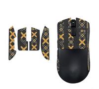 Cinta de agarre antideslizante para ratón Razer Viper V4 Pro 2026, adhesivo de agarre absorbente de sudor, piel de patinaje, hecha a mano (mitad negro y dorado)