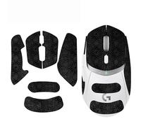 Cinta de agarre antideslizante que absorbe el sudor para mouse Logitech G309, copo de nieve negro completo