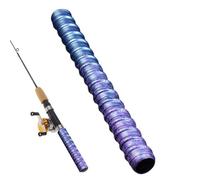 Cinta de agarre de pesca resistente al agua con degradado de color - Película retráctil para caña de pescar, antideslizante, agarre de 70 pulgadas, agarre para raquetas de tenis, aislamiento para