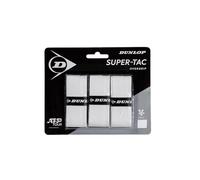 Cinta de Agarre de Raqueta Dunlop, Unisex, Talla única, Super-TAC OGRIP Blanca (Pack de 3)