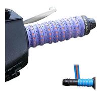 Cinta de agarre de silicona suave antideslizante para manillar de motocicleta, empuñaduras envolventes de 3.5 pies con agujeros de ventilación y absorción de golpes para bicicleta, motocicleta, caña