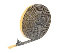 Cinta de aislamiento para horno autoadhesiva resistente al fuego, junta de chimenea de fibra de vidrio hasta 500°C, cordón de aislamiento flexible para estufas de leña, chimeneas, tubos de chimenea