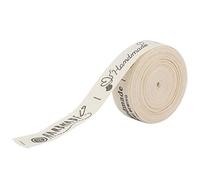 Cinta de algodón de 5 Yardas, 1,5 cm de Ancho Hecho a Mano de algodón Natural Fuentes Hechas a Mano Regalo de Regalo Paquete de Suministro Etiqueta de Ropa para Craft Embalaje de Regalo(# 4)